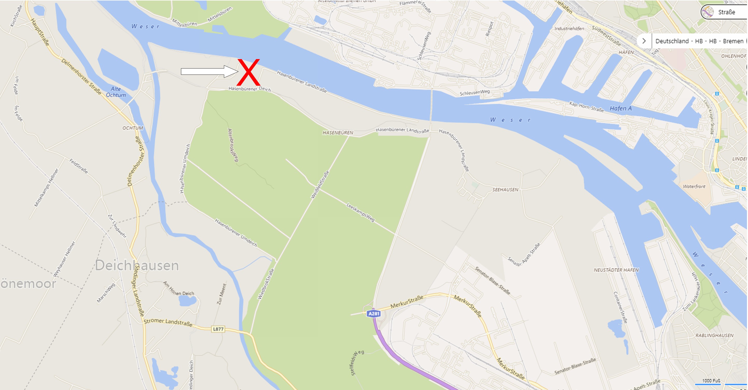 53° 07,48' N / 8° 40,05' E